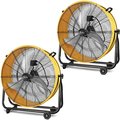 Simple Deluxe 24 Inch Heavy Duty Metal Industrial Drum Fan HIFANXDRUM24X2